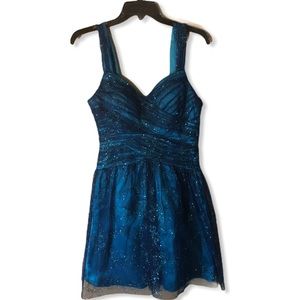 Glittery Blue/Teal Party Dress